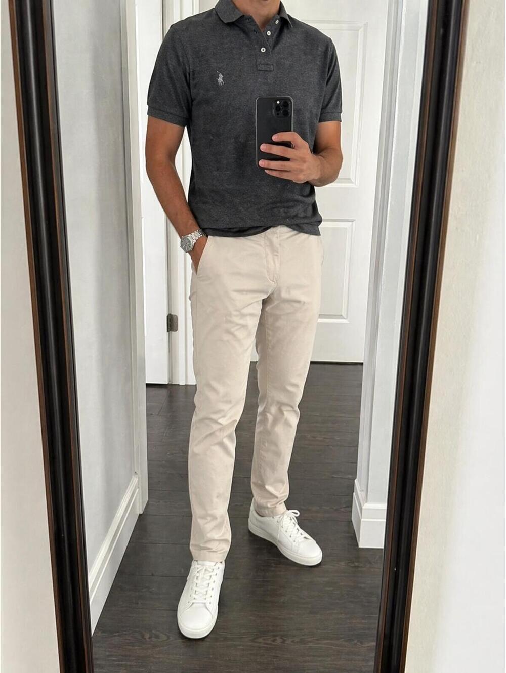 Dondup Slim Pants Beige Size 30 Made in Italy 32 Inseam NWT